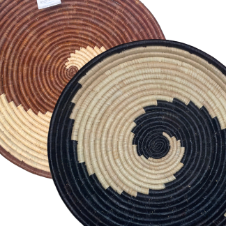 Platter | Swirl | grouped | on white | African baskets wholesale in Australia | Afribeads