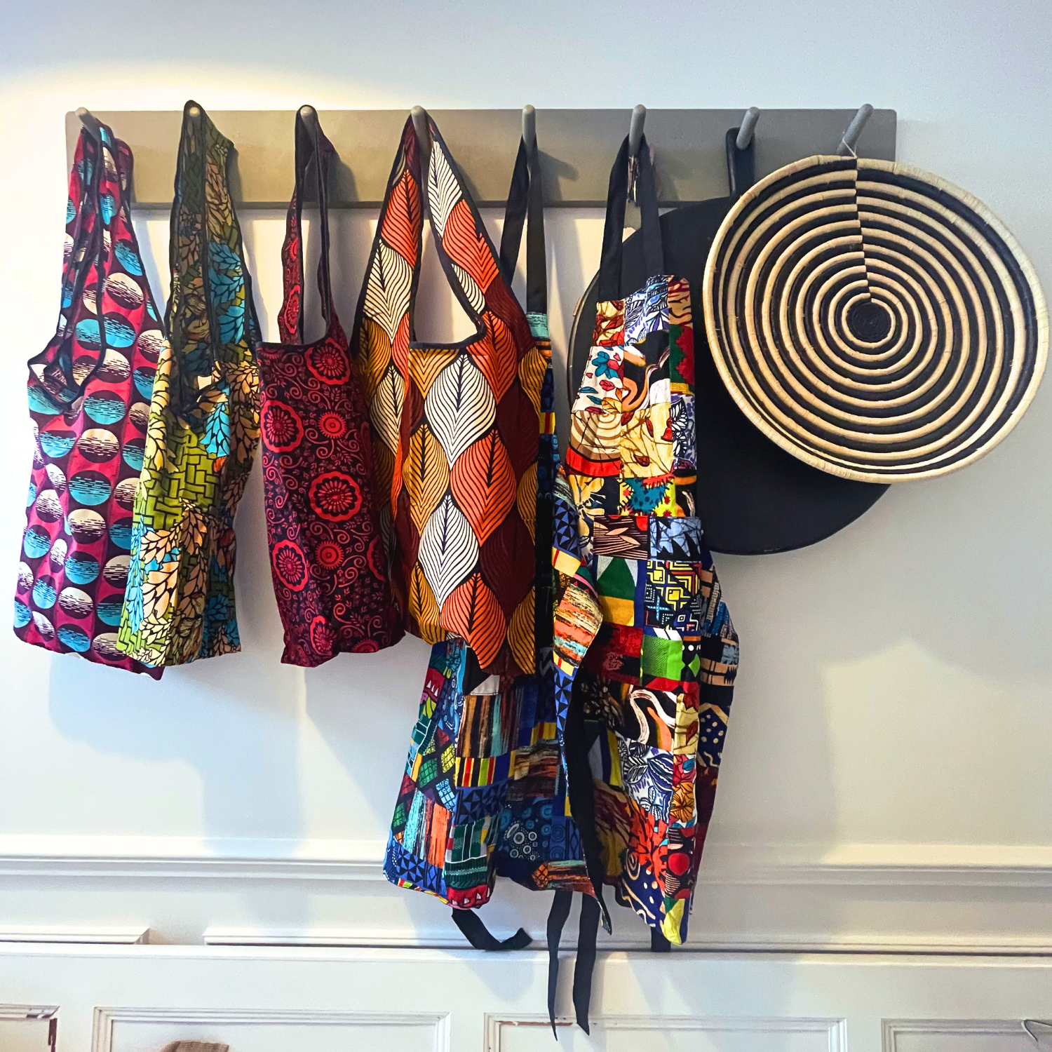African Fabric Shopping Bag - Image 6