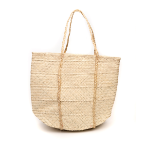 Woven Palm Leaf Shopping Bag | ON WHITE | AFRICAN BASKETS AUSTRALIA WHOLSALE | AFRIBEADS