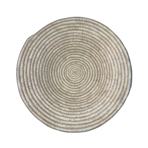 Bowl large 40 cm | Natural Full Colour | on white | African baskets wholesale in Australia | Afribeads
